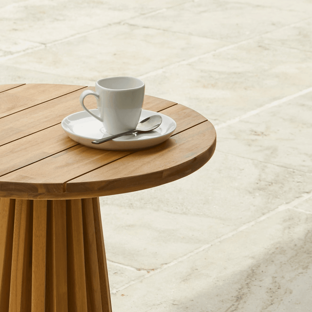 Willow Wooden Garden Side Table - 45cm