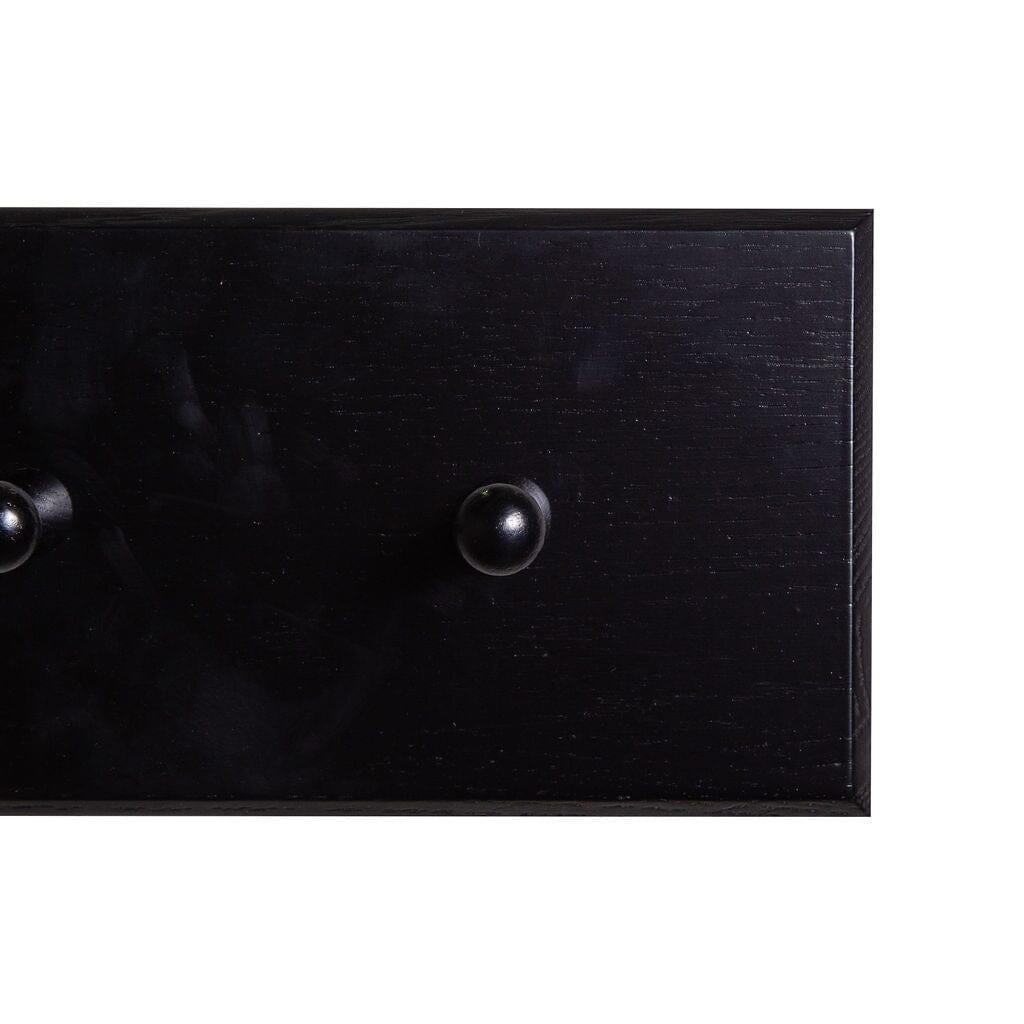 Willow Wooden Coat Rack - Black