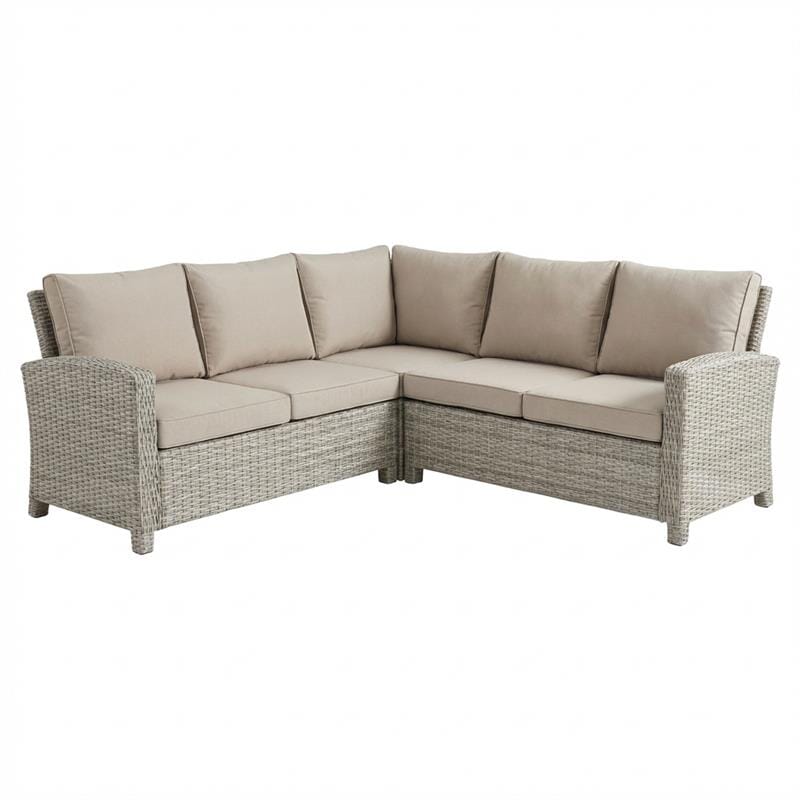 Aston 9 Seater Rattan Garden Corner Dining Set - Light Grey with Polywood Top