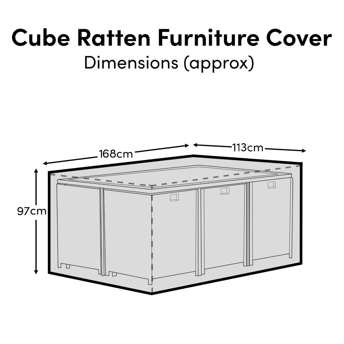 Cube 10 Furniture Cover - 168x113x97cm