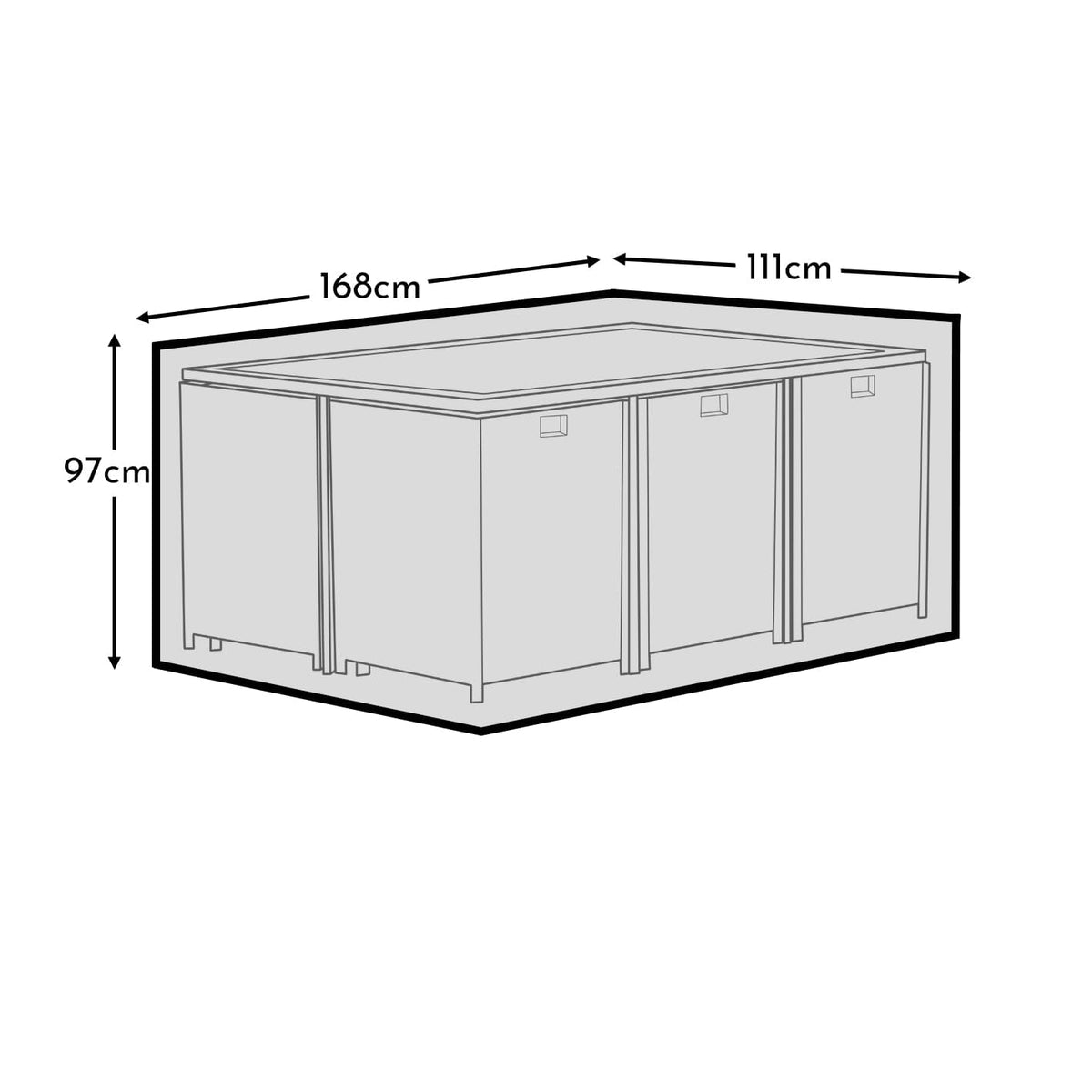 Furniture Cover For Cube 10 600D Oxford - Cube 10