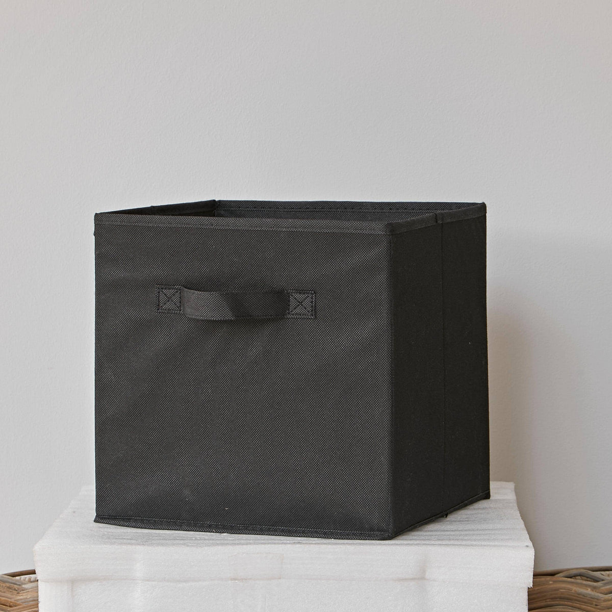Cara Wooden 4 Cube Storage Unit - Black Baskets