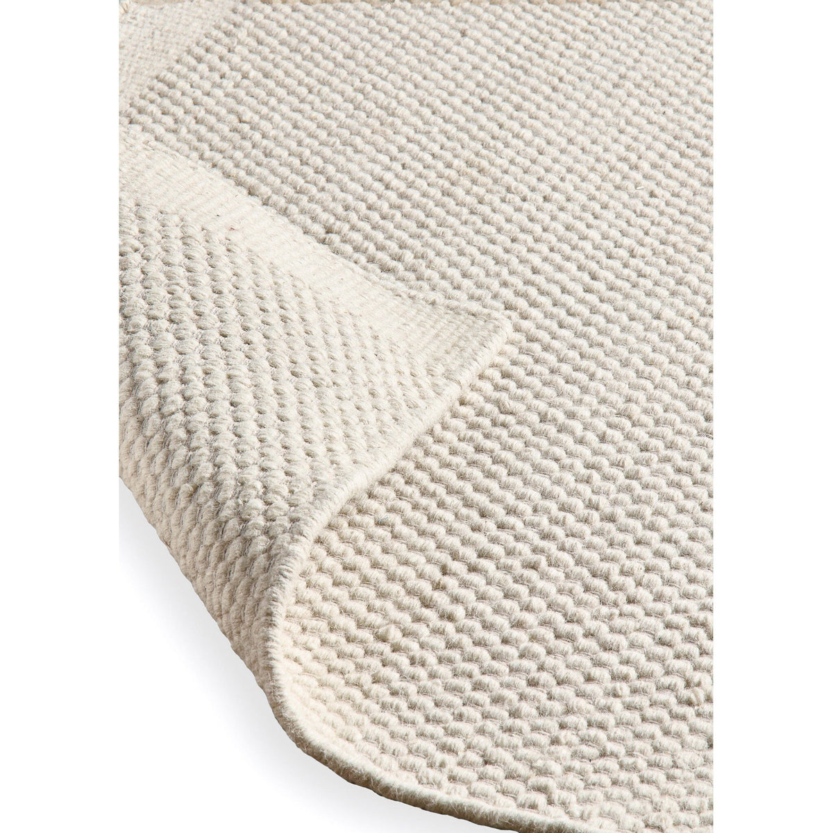 OUTLET - Atcham Clay/Natural Pebble Wool with Cotton Rug - 120 x 170cm