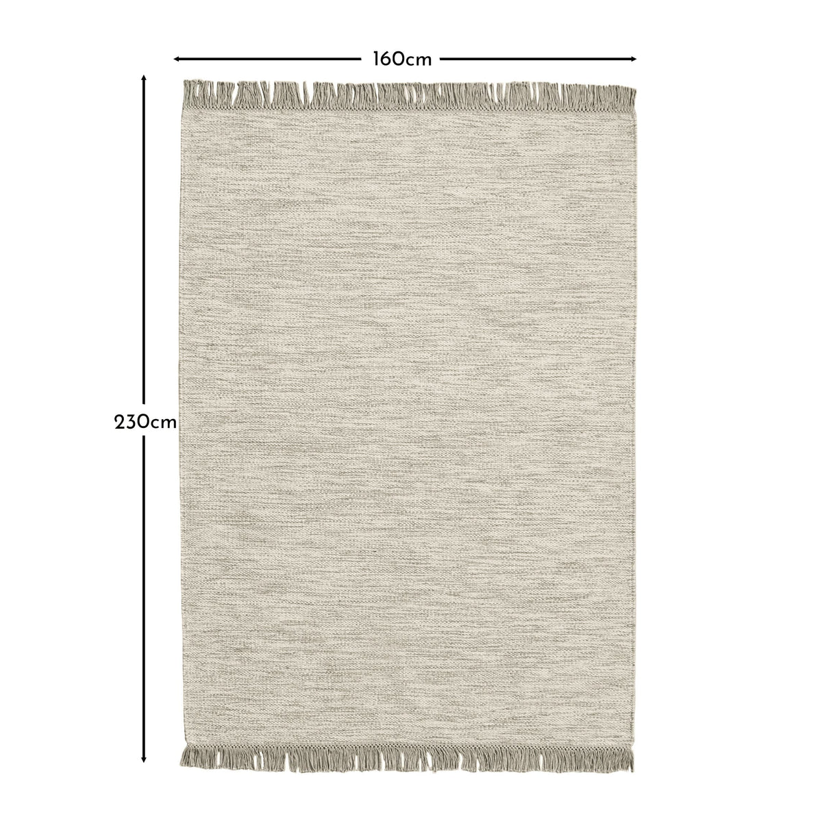Hanbury Wool/Cotton Rug - Clay & Natural - 160 x 230cm