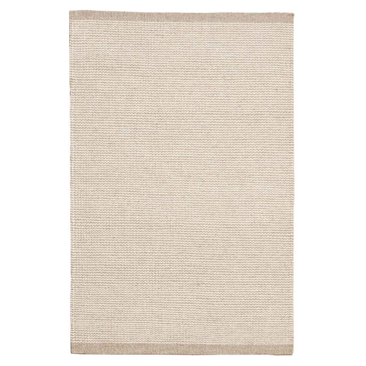 Outlet - Cotham Clay & Natural Striped Wool with Cotton Rug - 120 x 170cm