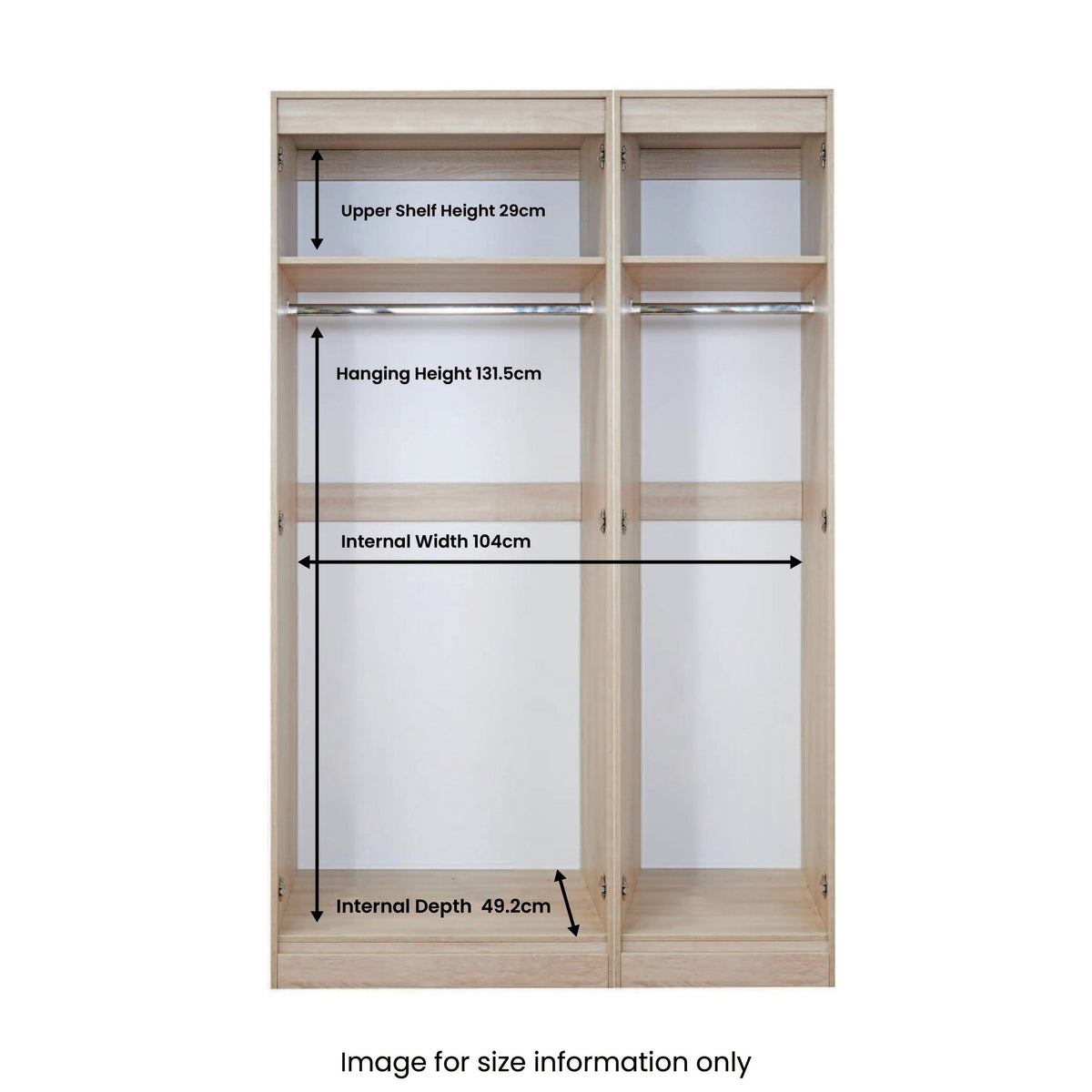 Beckett Gloss 3 Door Mirror Wardrobe