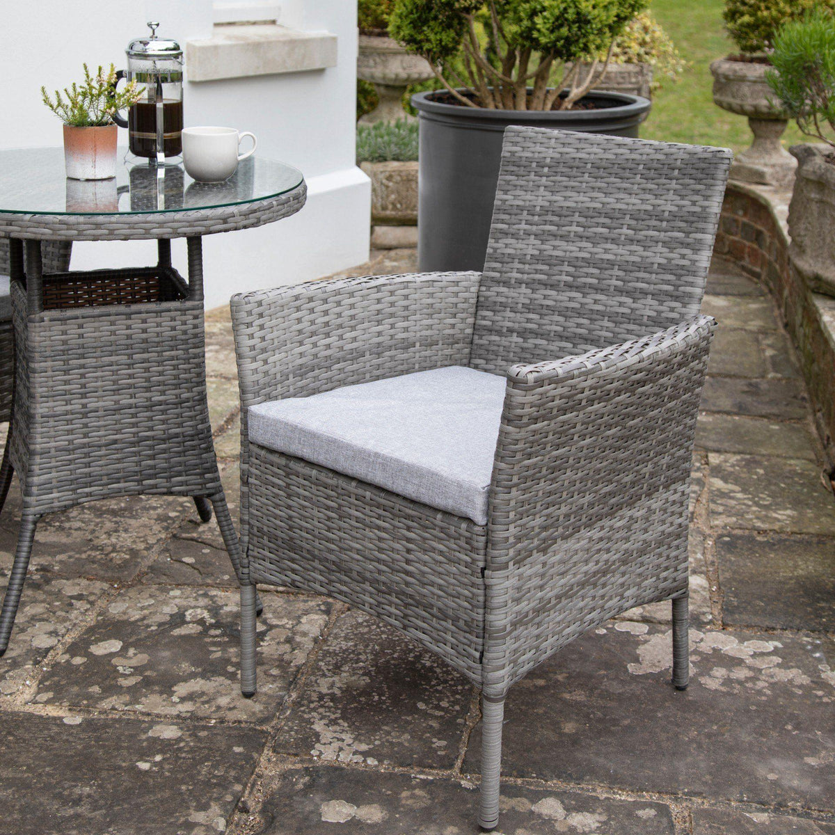 Kemble/Marston Stackable Chair - Grey - Set of 2