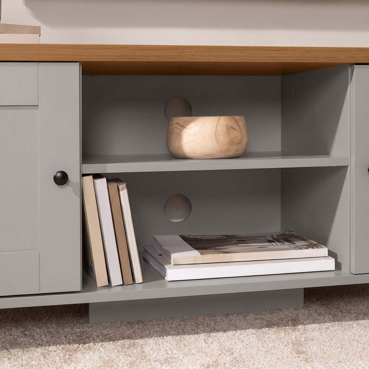 Bampton Stone Grey TV Unit
