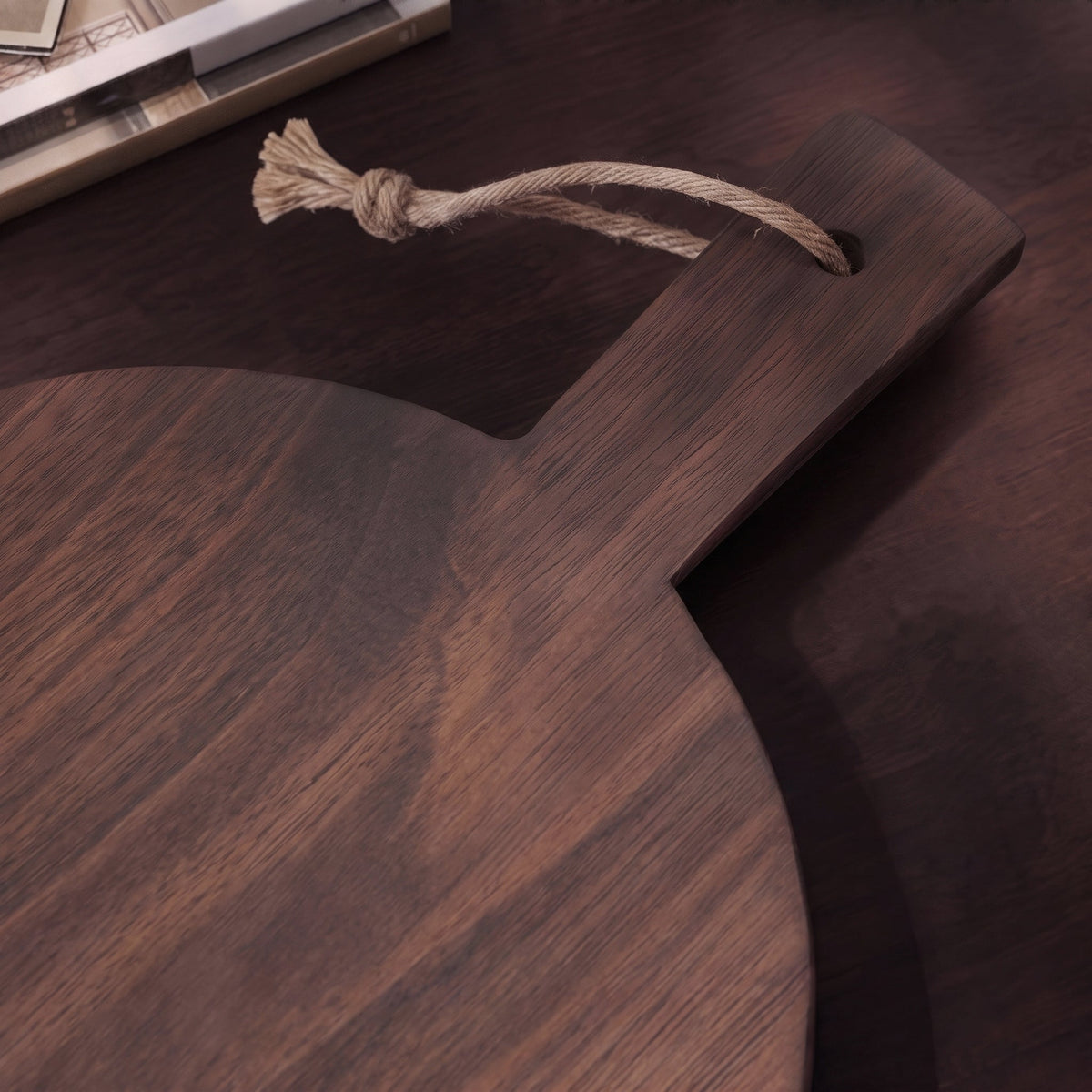 Beenham 50cm Rectangular Wooden Serving Board - Coffee Brown Mango Wood