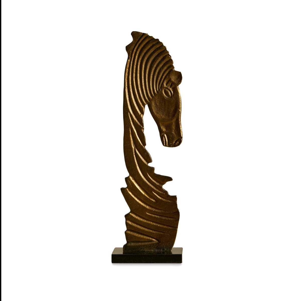 Newbury 44cm Metal Horse Ornament - Gold