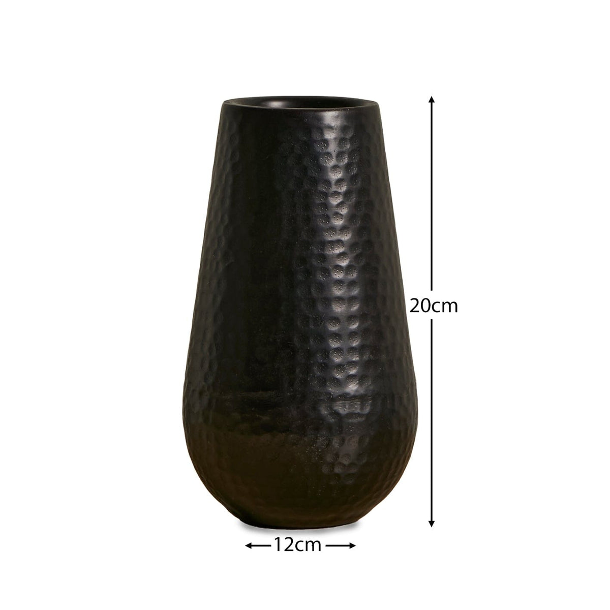 Hale 20cm Metal Candle Holder - Black Bronze