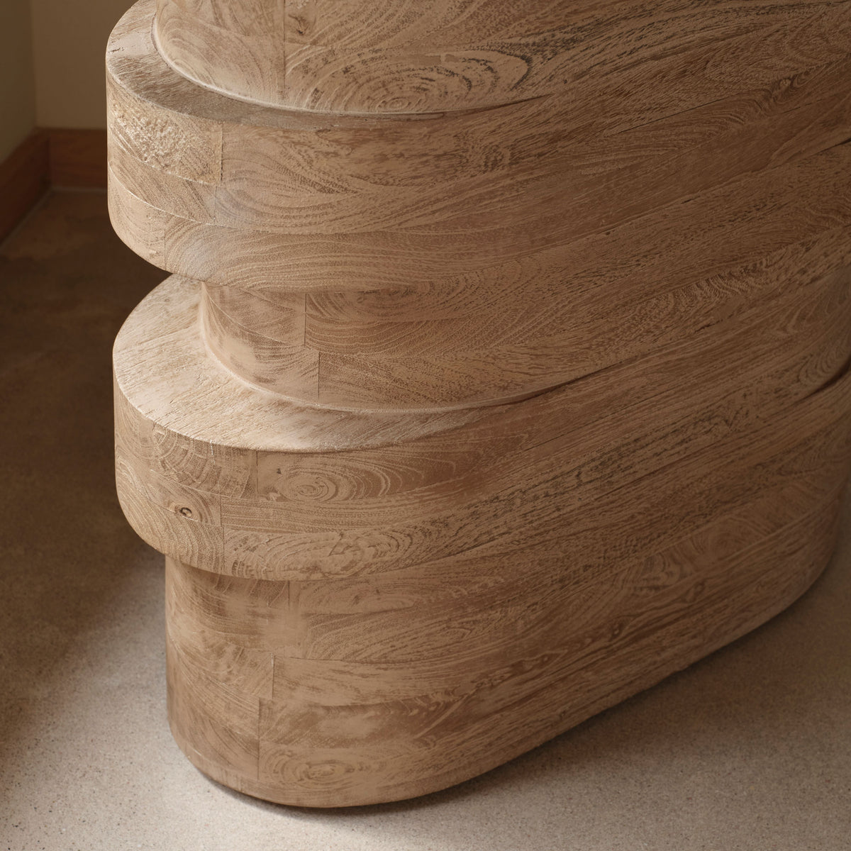 Adam 140cm Almond Brown & Lady Grey Marble Oval Console Table