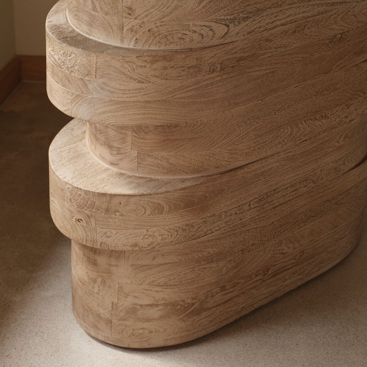 Adam 140cm Almond Brown Oval Console Table
