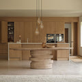 Adam 240cm Almond Brown Oval Dining Table