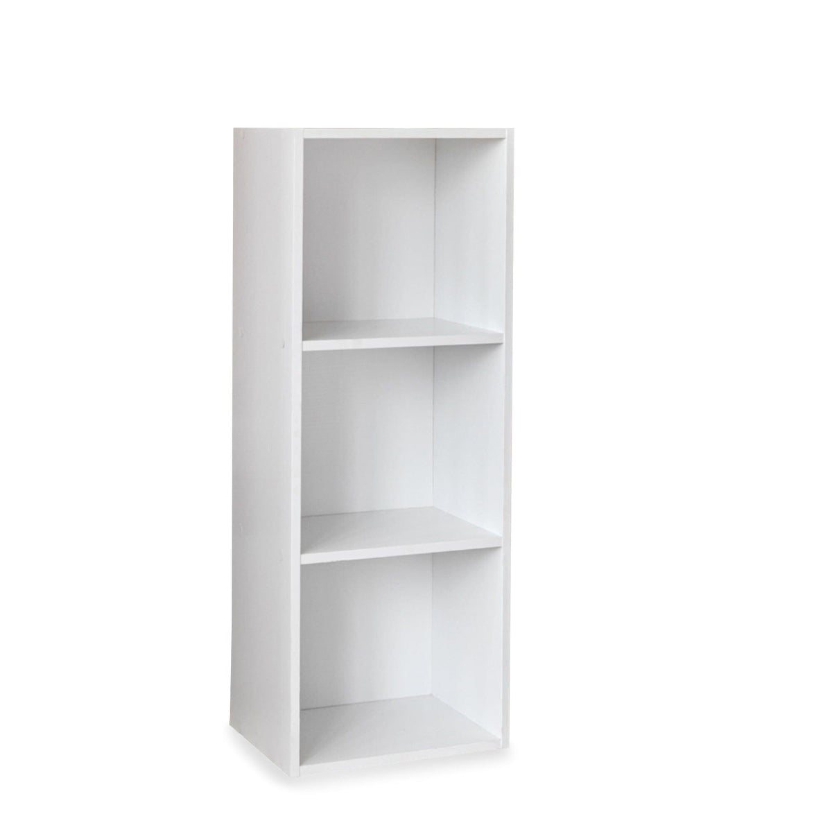 OUTLET - Cara 3 Tier Storage Unit - Chalk White Bookcase