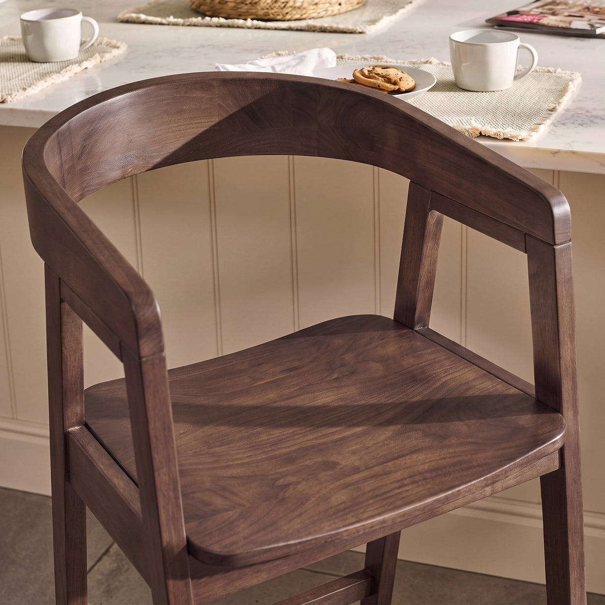 Ella Bar Stool - Coffee Brown