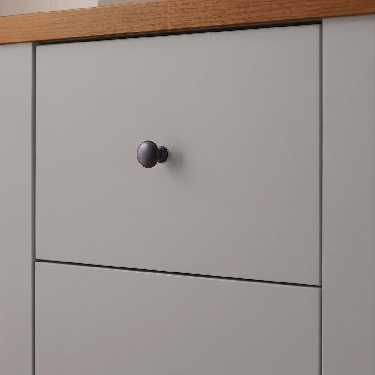 Bampton 5 Drawer Tallboy - Stone Grey