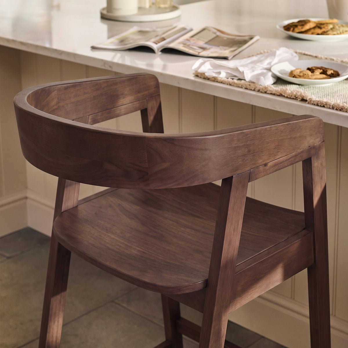 Ella Bar Stool - Coffee Brown