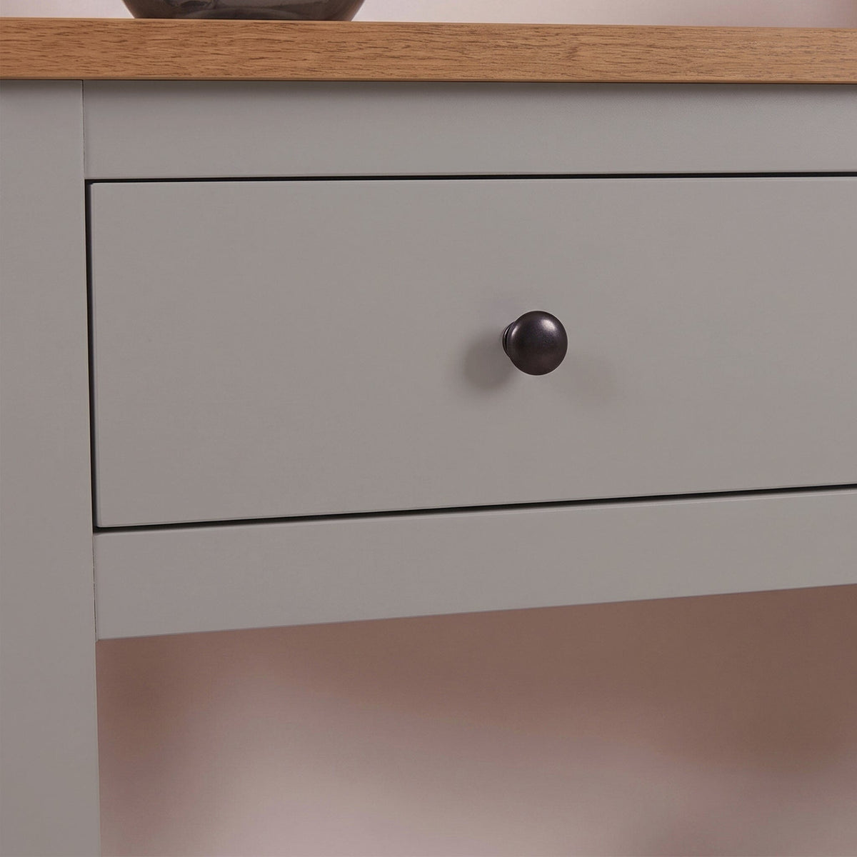Bampton Stone Grey 2 Drawer Console Table