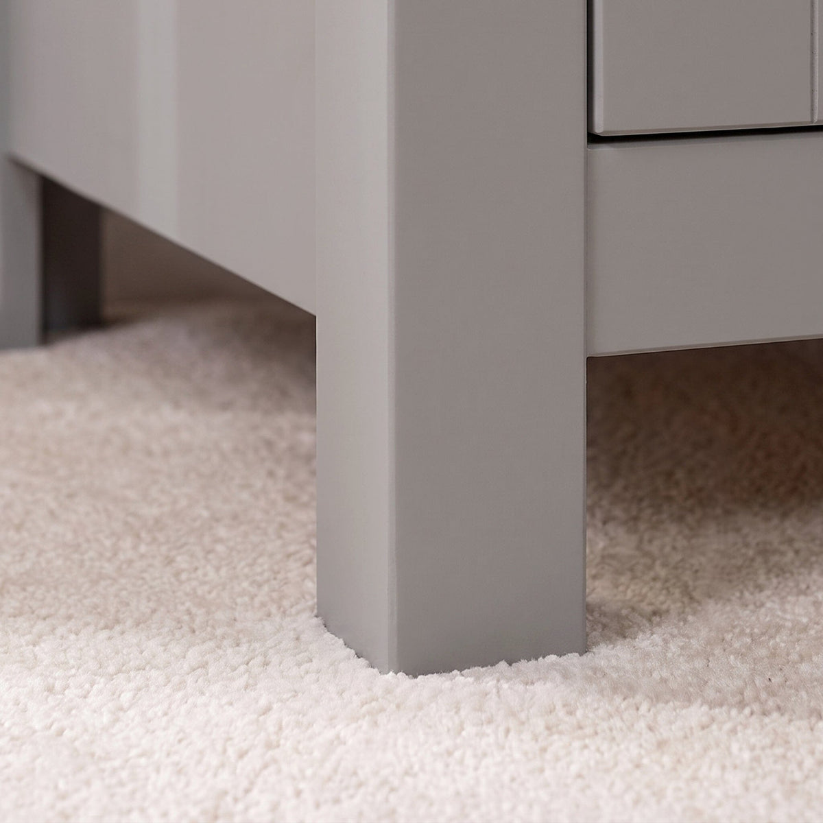 Bampton 3 Drawer Desk - Stone Grey