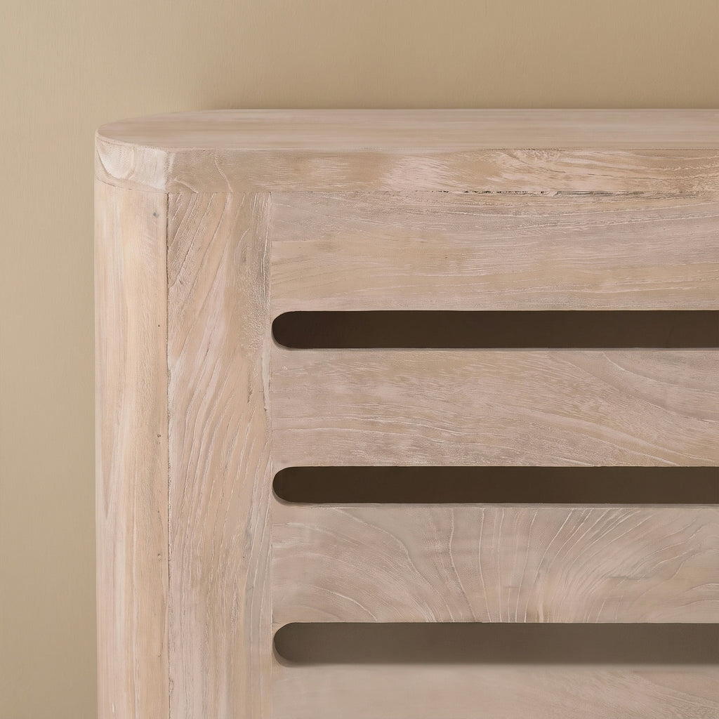 Asha Small Radiator Cover - Chalked Mango Wood