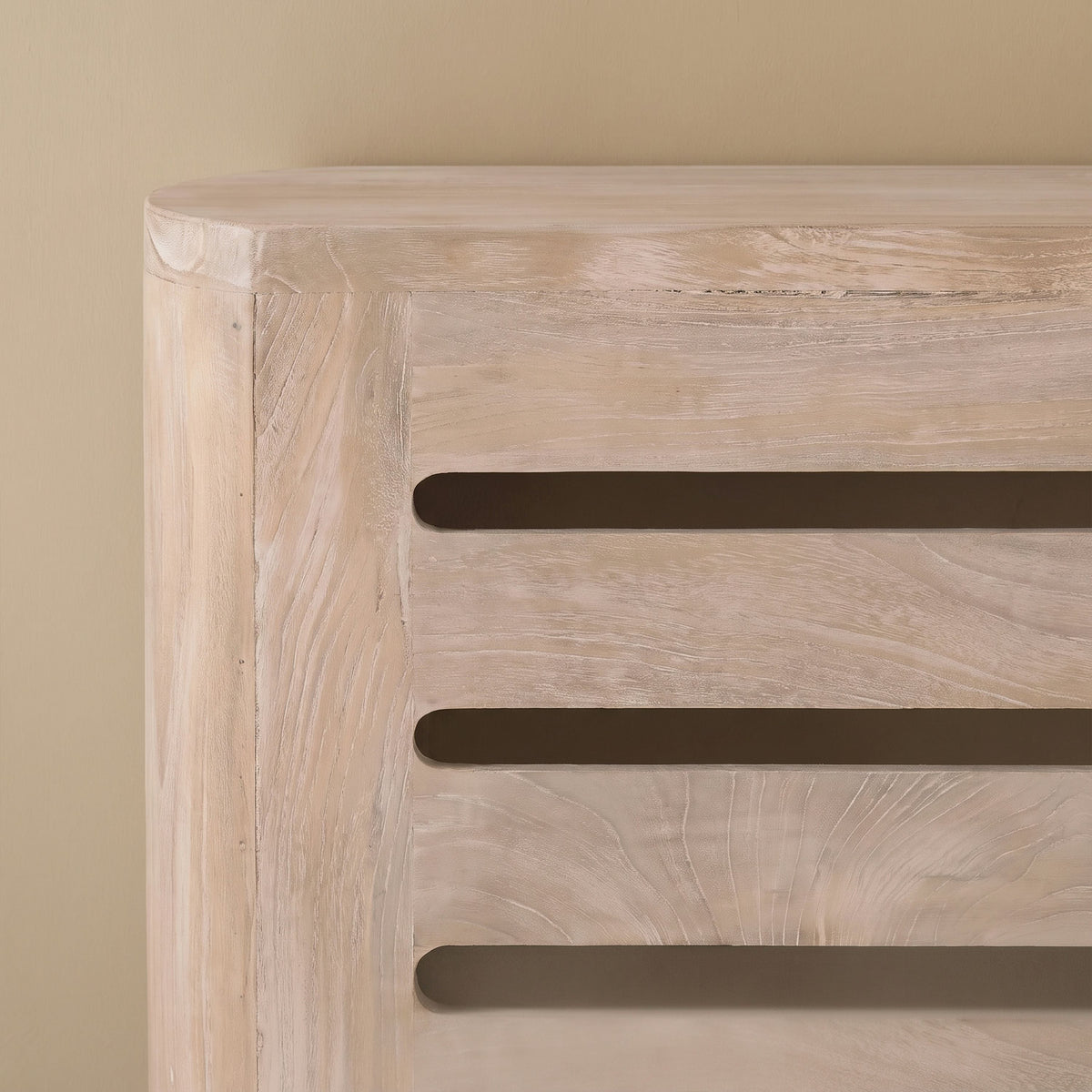 Asha Small Radiator Cover - Chalked Mango Wood