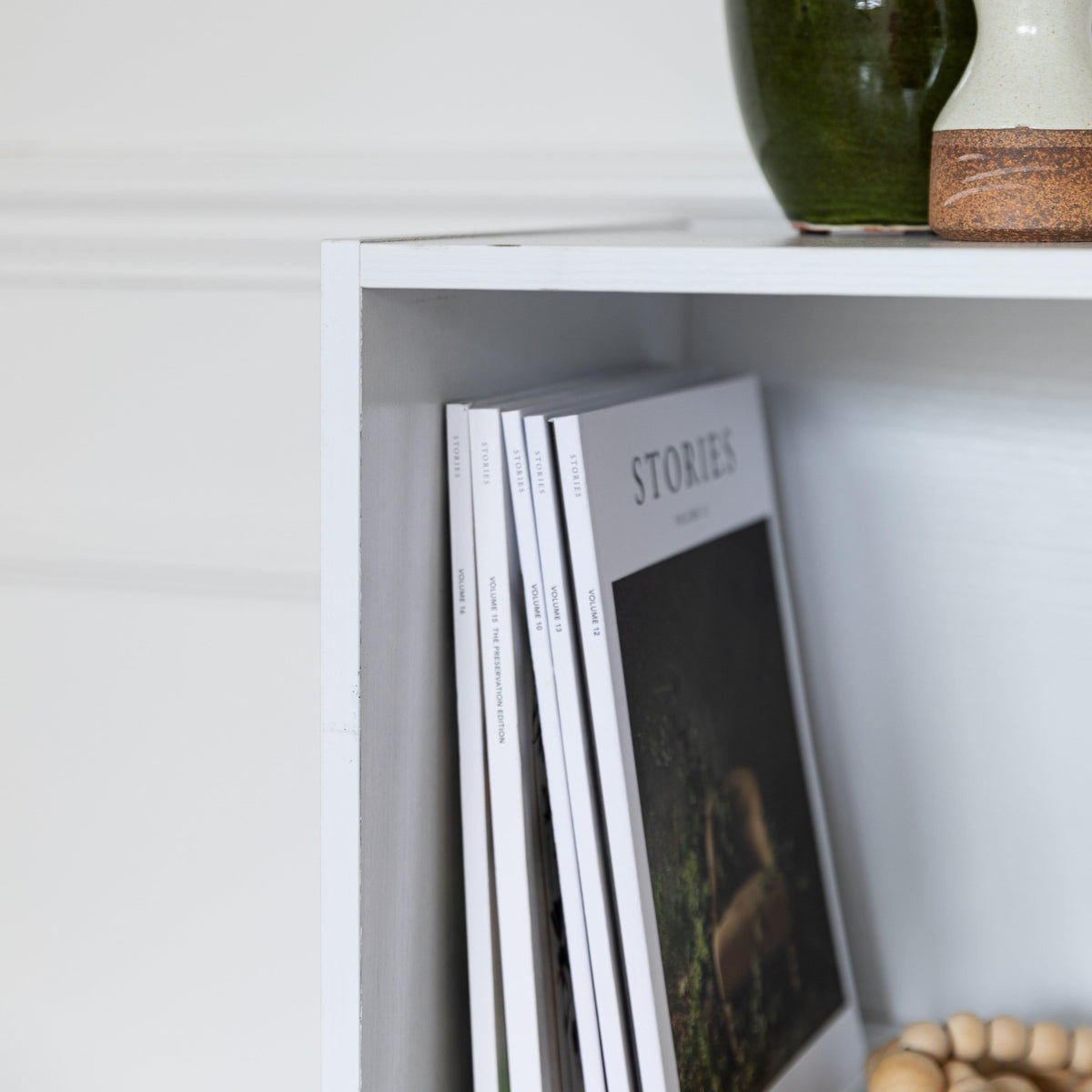 Cara 6 Cube Chalk White Bookcase Wooden Display Unit Shelving Storage Bookshelf Shelves - No Basket