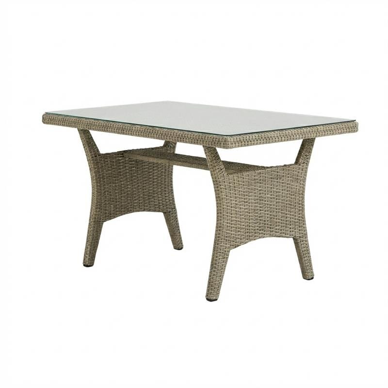 Aston 9 Seater Rattan Garden Corner Dining Set - Light Grey with Polywood Top