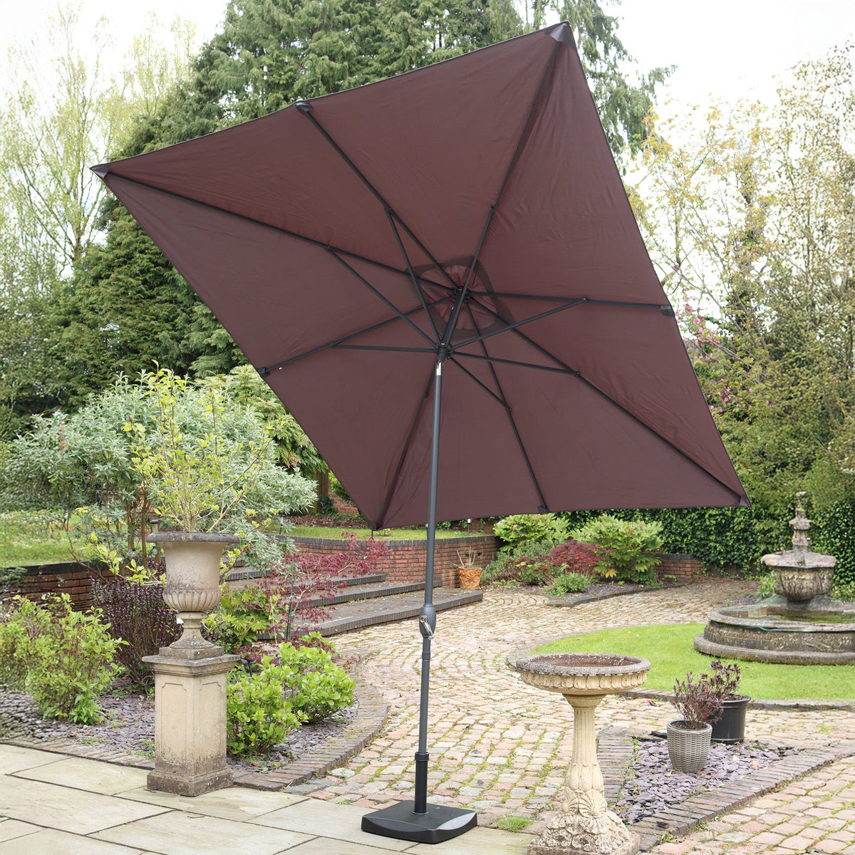 2.7 x 3m Rectangular Parasol Aluminium