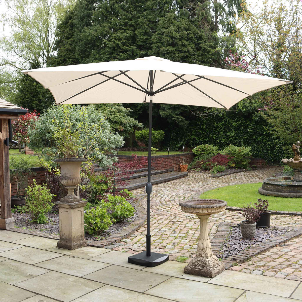 2.7 x 3m Rectangular Parasol Aluminium