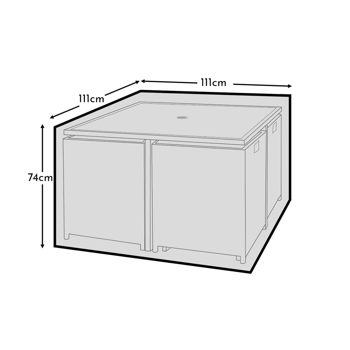 Garden Furniture Cover For 8 Seater Cube Dining Set