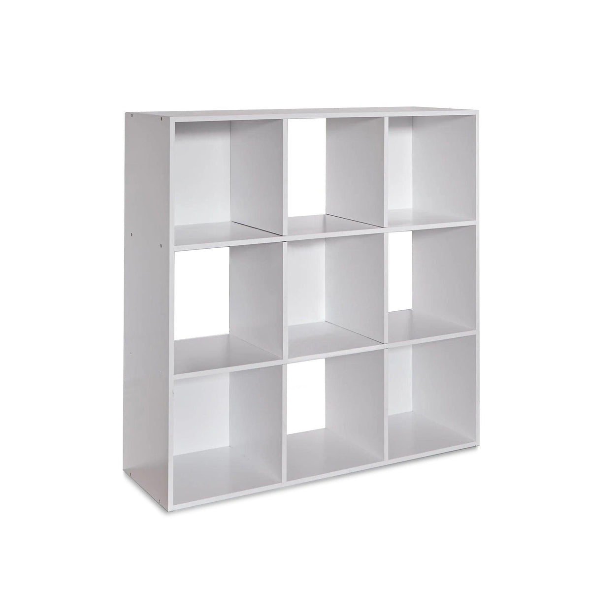 9 Cube Storage Unit - Chalk White Bookcase