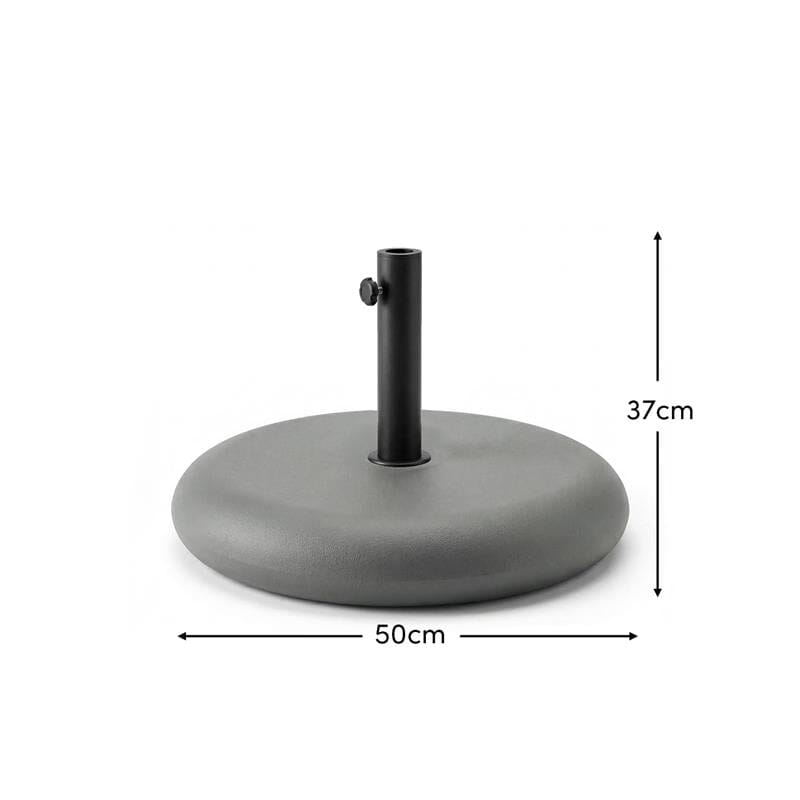 Parasol Base 25kg - Grey Concrete