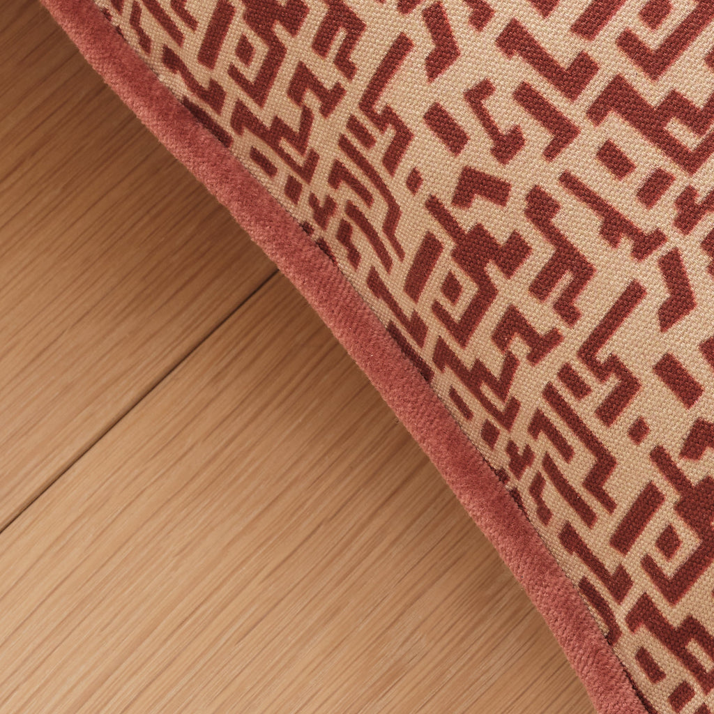 Aldeburgh 35x55cm Cushion Cover - Russet Red Abstract