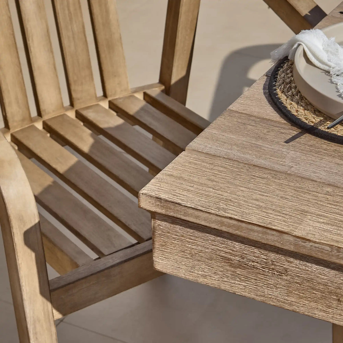 Shiro Wooden Garden Chairs - Set of 2