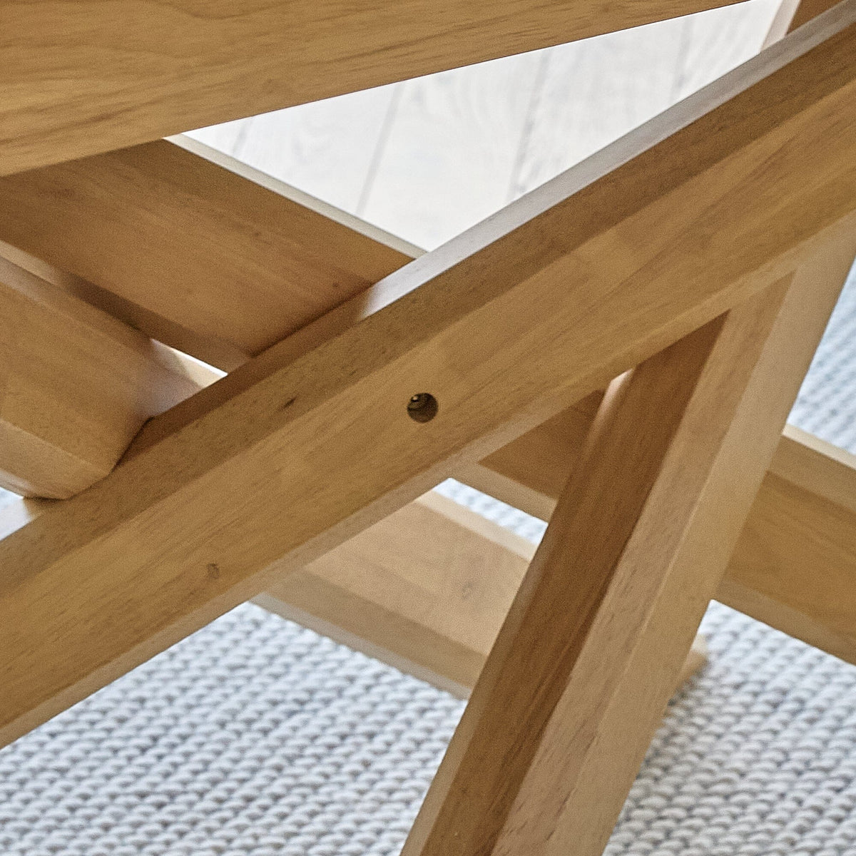 Amelia Pale Oak  Extendable Dining Table Set - 6 Seater - Pale Oak Spindle Back Chairs