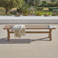 Charlotte Wooden Garden Bench - Whitewash Acacia