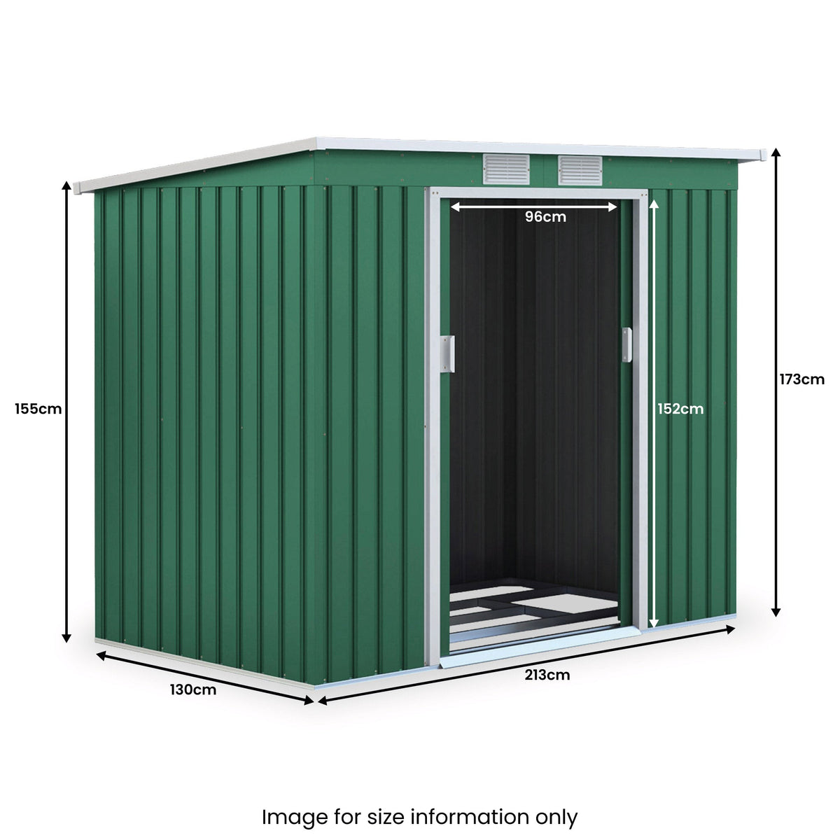 Ascot 7 x 4.2ft Galvanised Steel Shed