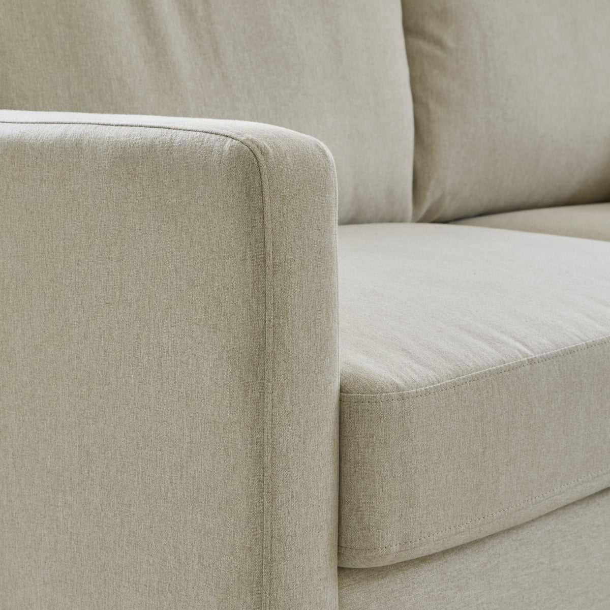 Ava Corner Sofa - Sand with Pale Oak Legs