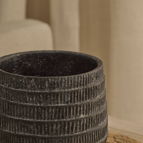 Abala Rustic Grey Cement Plant Pot