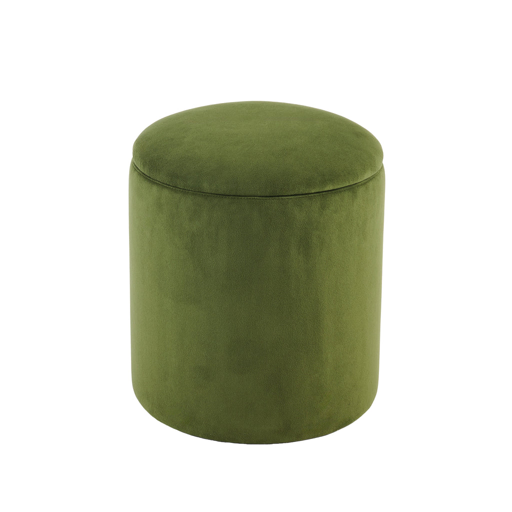 Abigail Storage Pouffe/Footstool - Fern Green
