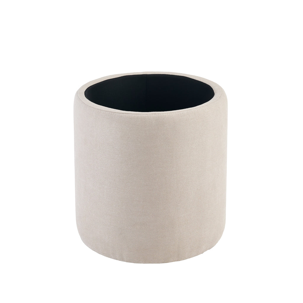 Abigail Storage Pouffe/Footstool - Soft Beige