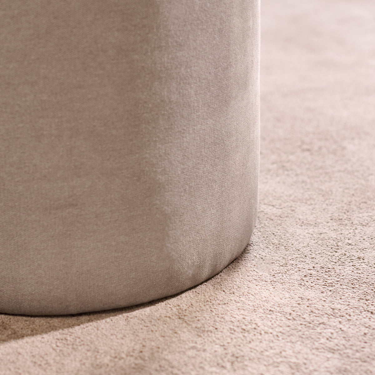 Abigail Storage Pouffe/Footstool - Soft Beige
