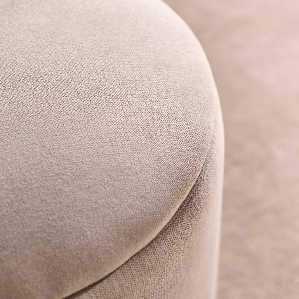 Abigail Storage Pouffe/Footstool - Soft Beige