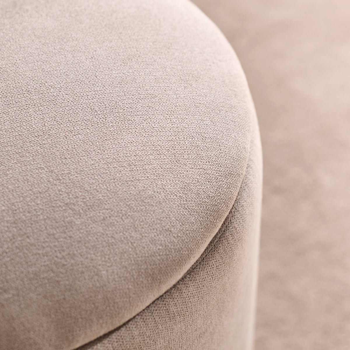 Abigail Storage Pouffe/Footstool - Soft Beige