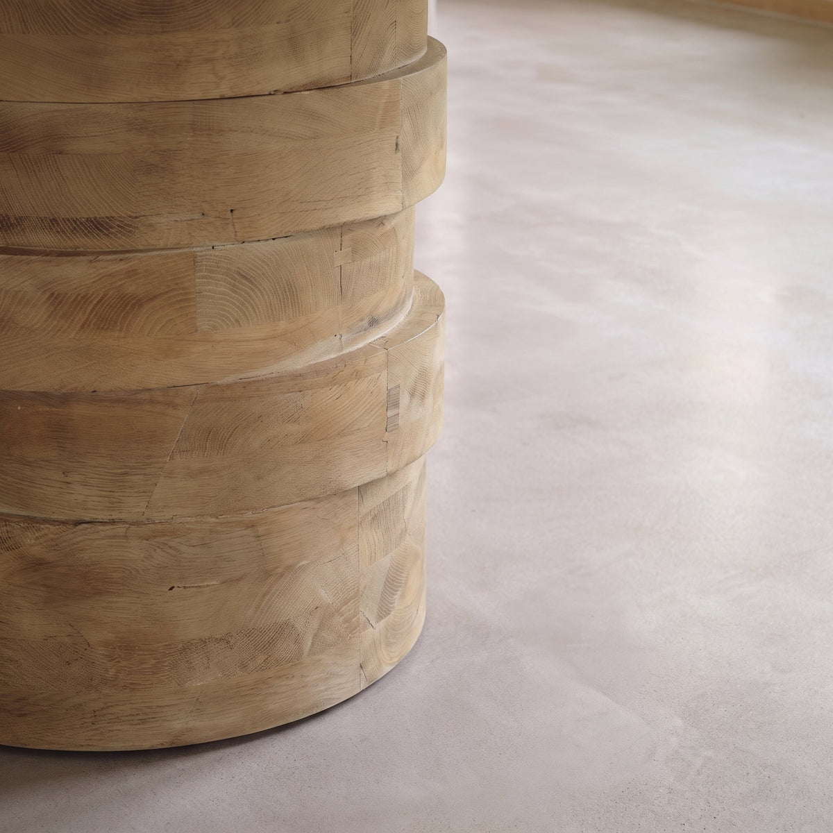 Adam 135cm Almond Brown Round Dining Table