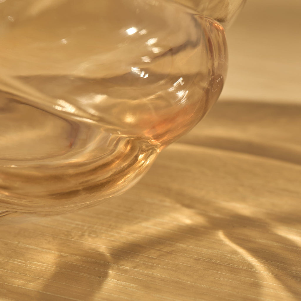 Adria 13cm Glass Vase - Champagne