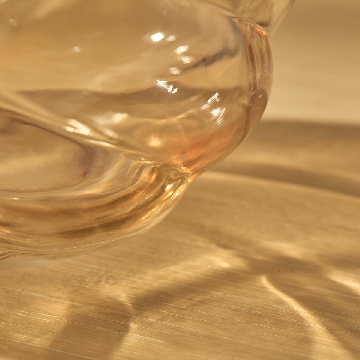 Adria 13cm Glass Vase - Champagne