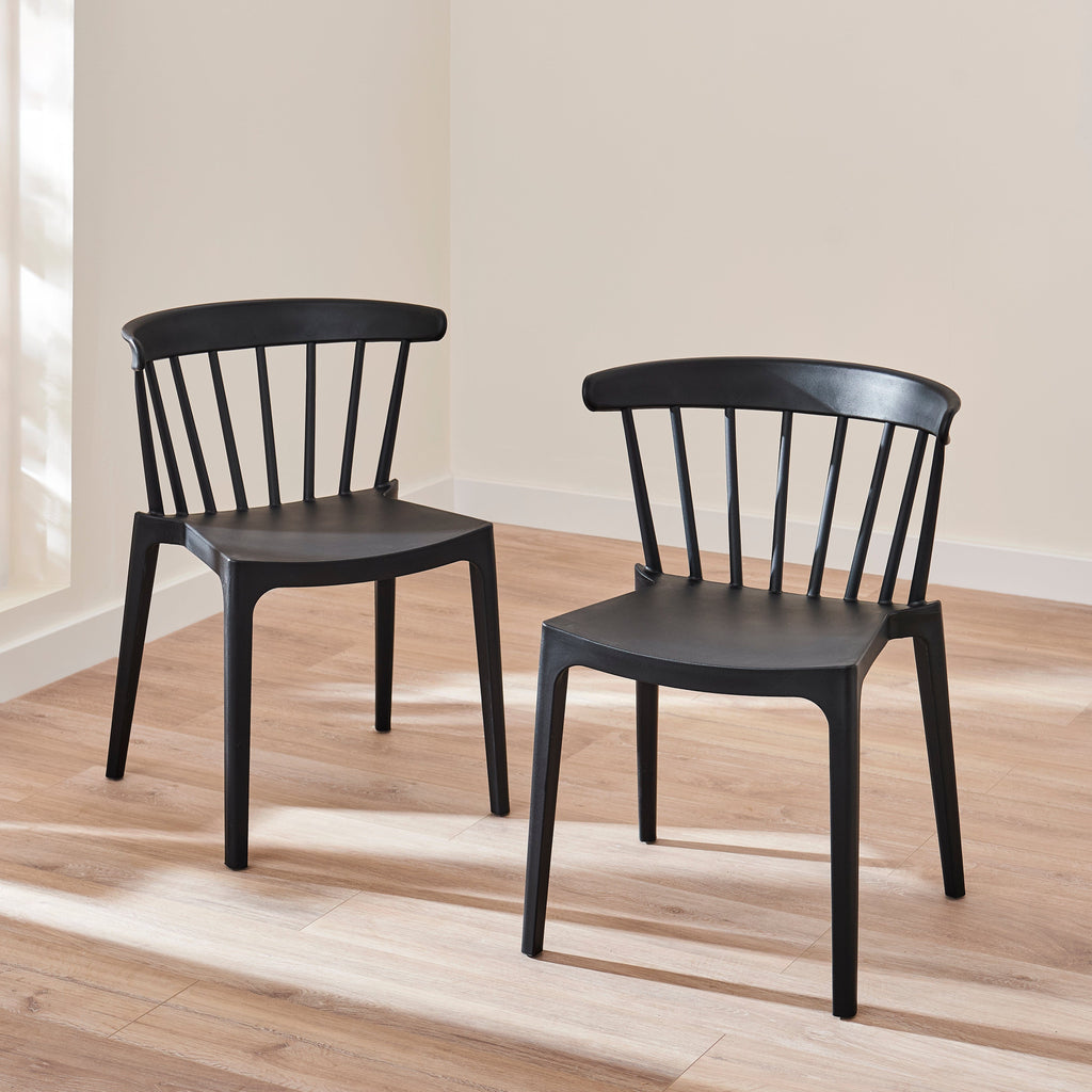 Agatha Black Dining Chairs - Set of 4