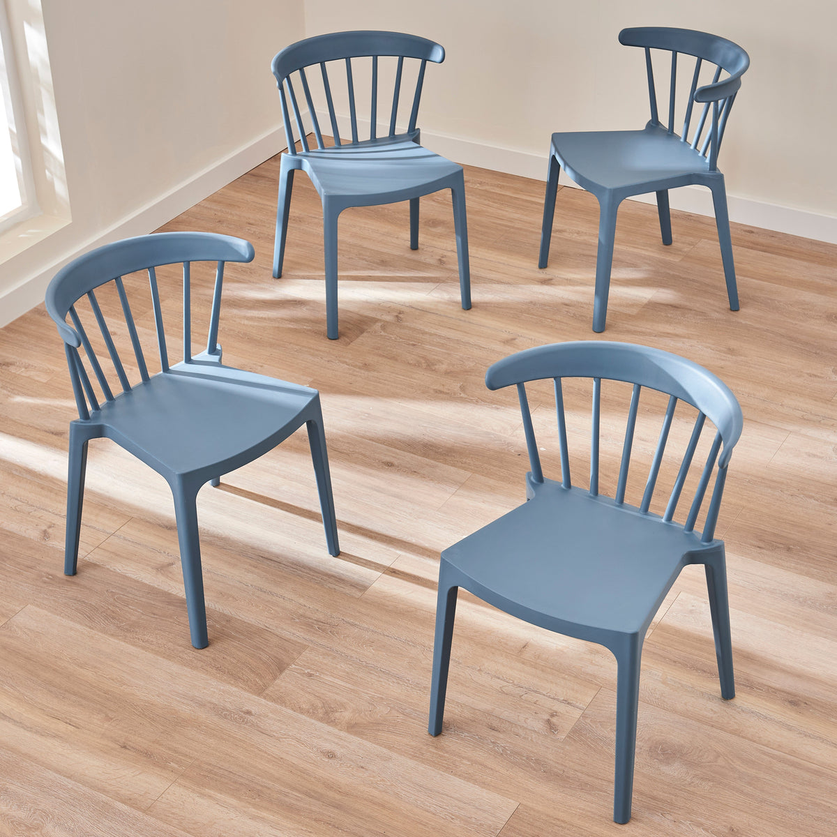 Agatha Blue Dining Chairs - Set of 4
